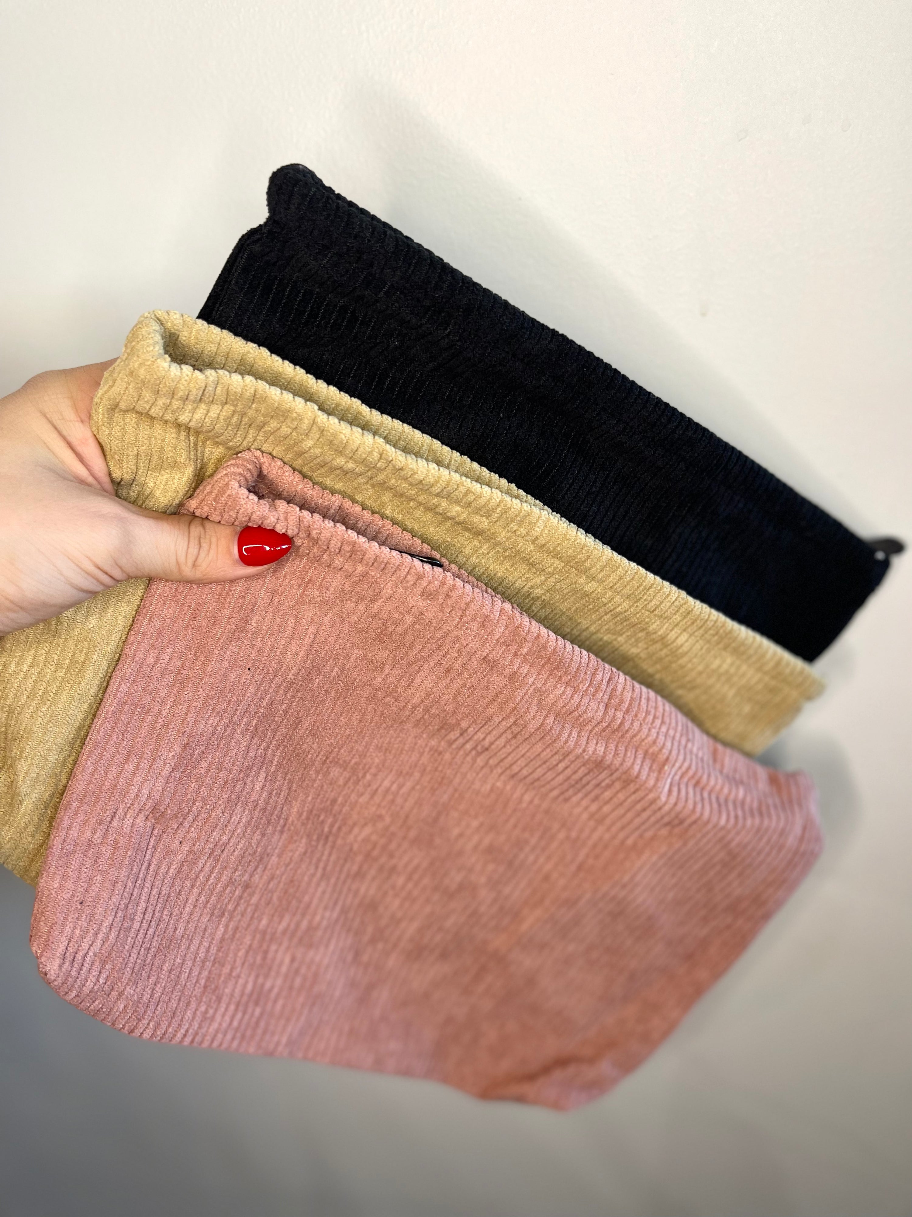 Corduroy Cosmetic Bag