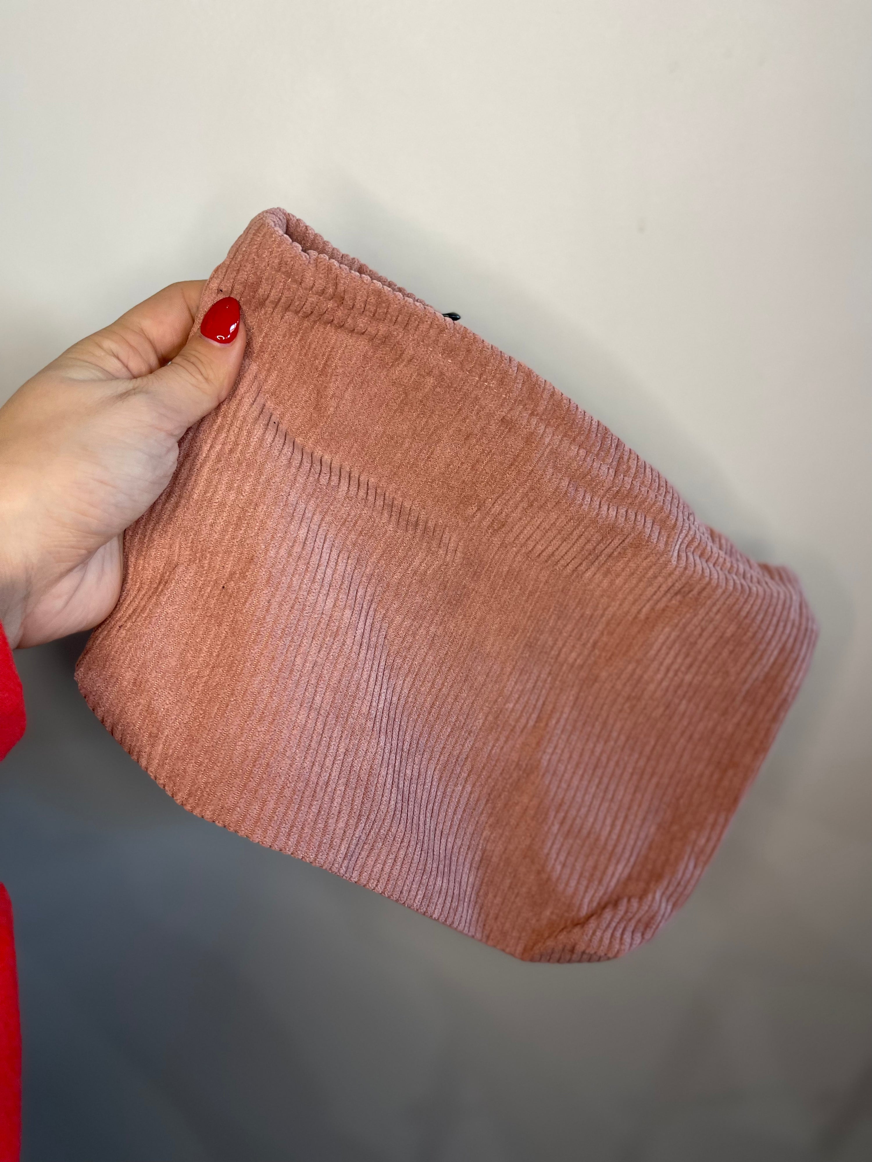 Corduroy Cosmetic Bag