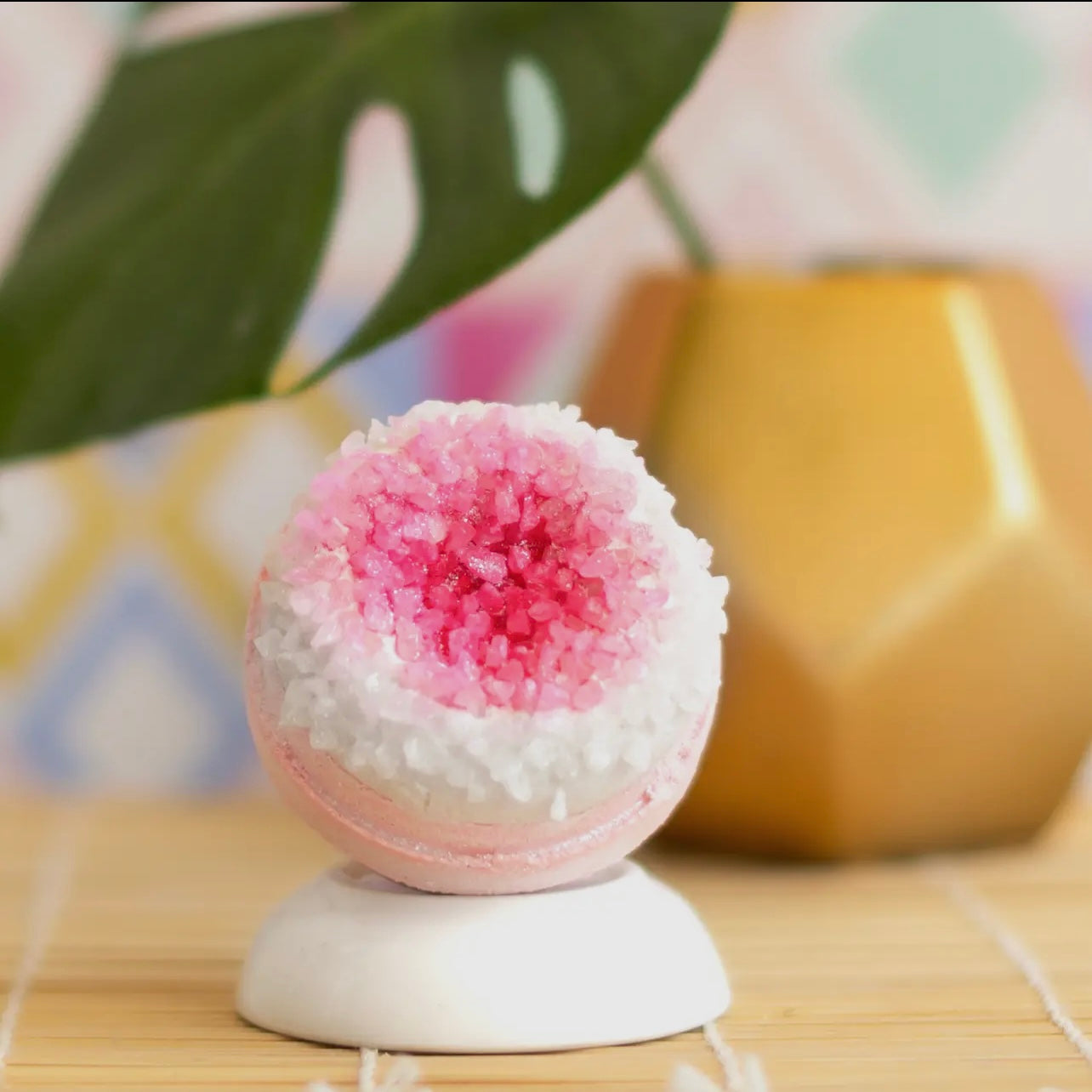 Pink Crystal Geode Bath Bomb