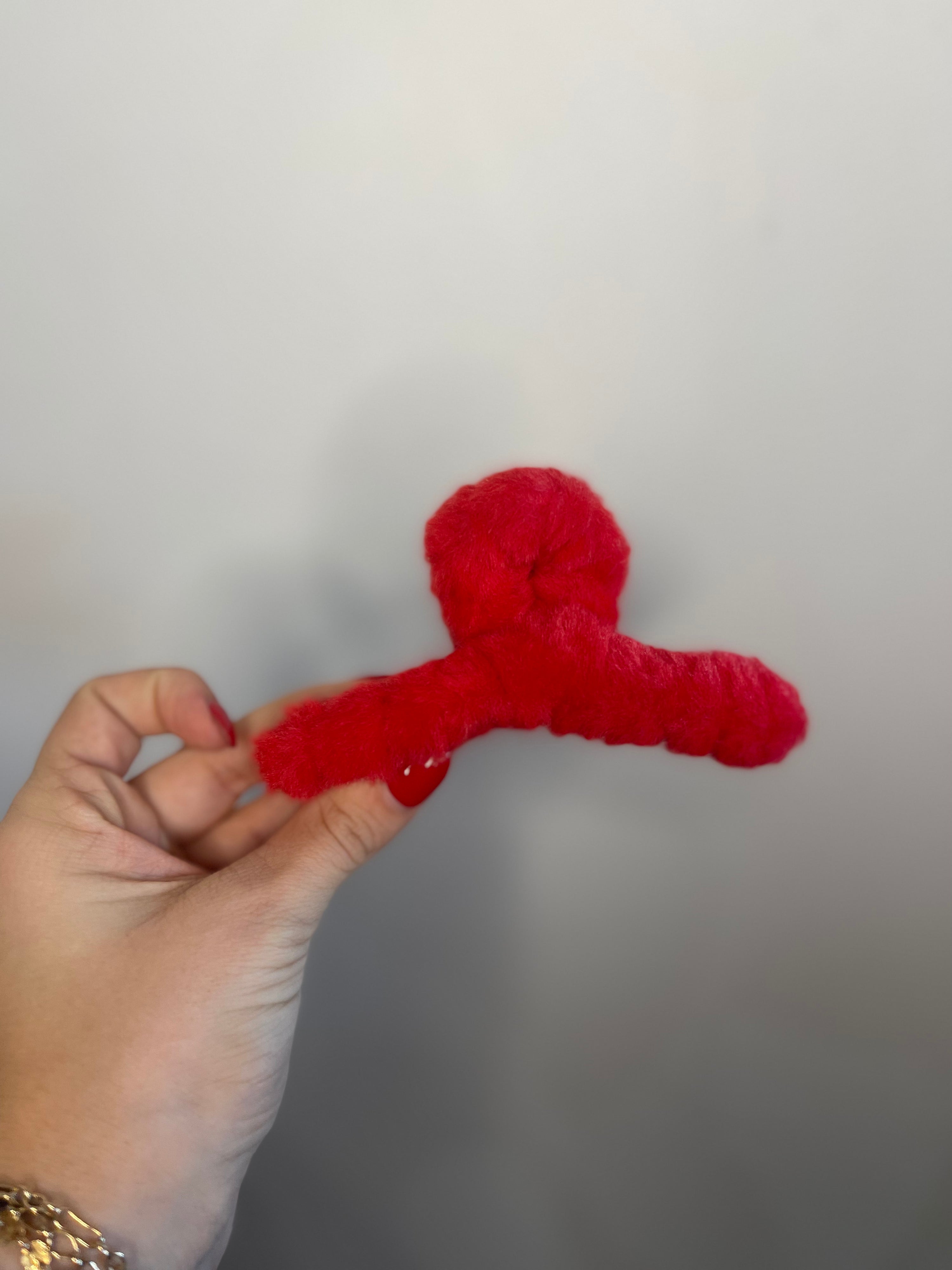 Fuzzy Claw Hair Clip